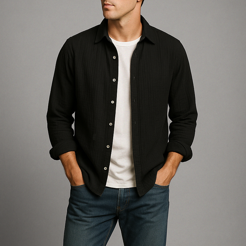 Monterra™ | Cotton Button-Up Shirt