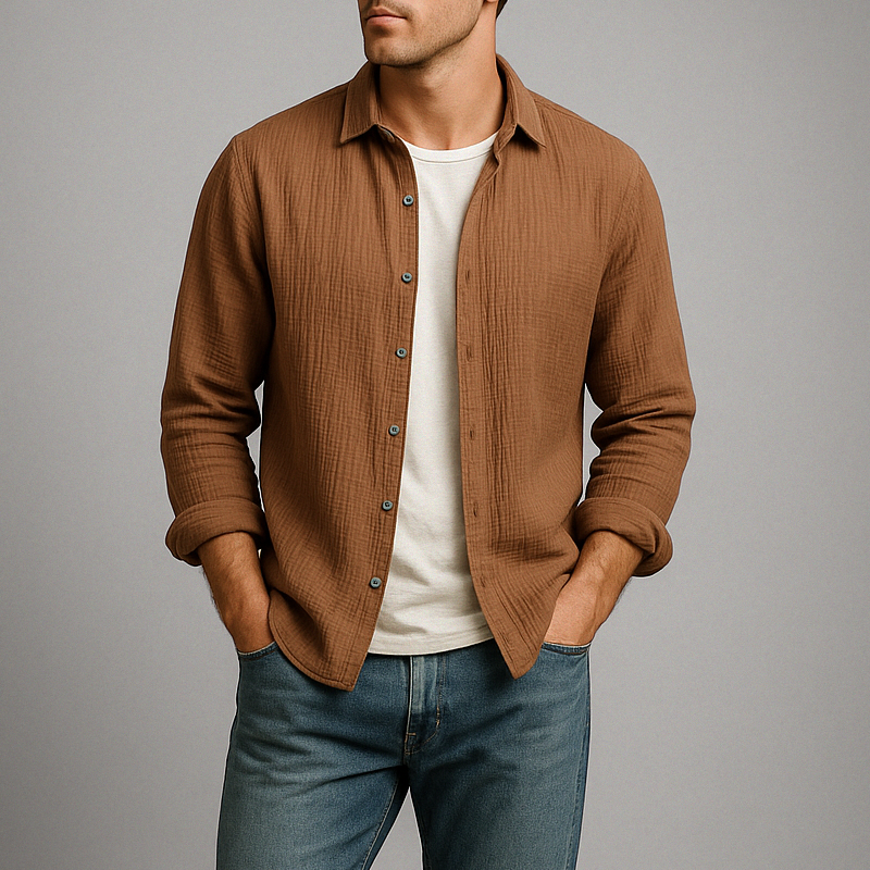 Monterra™ | Cotton Button-Up Shirt