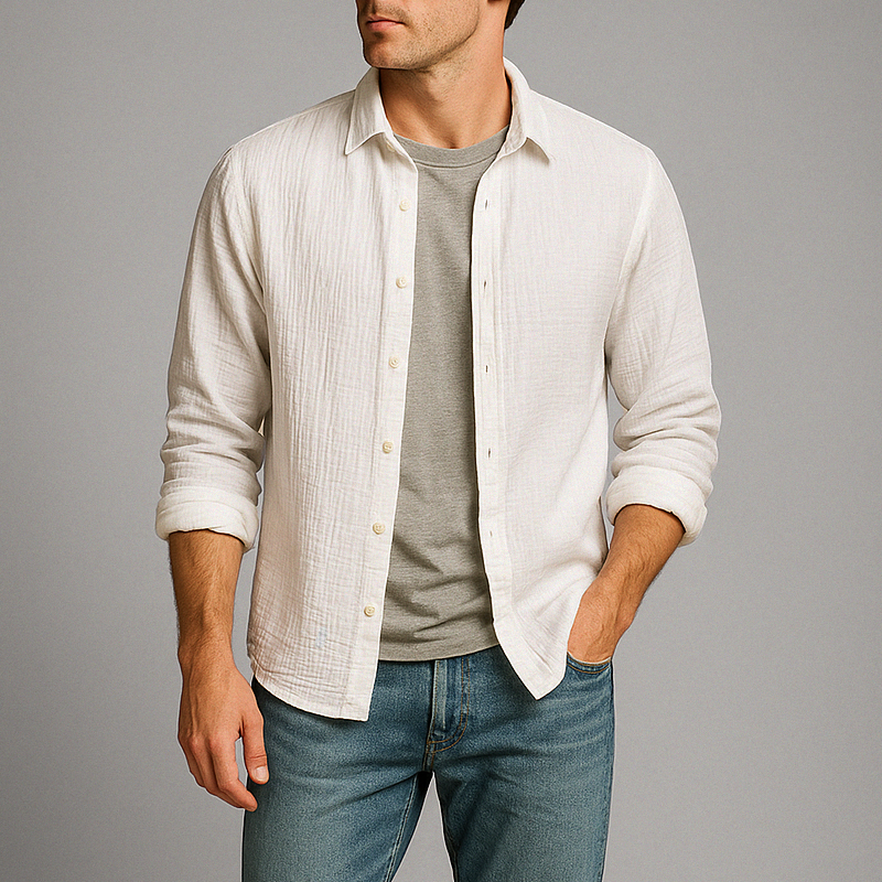 Monterra™ | Cotton Button-Up Shirt